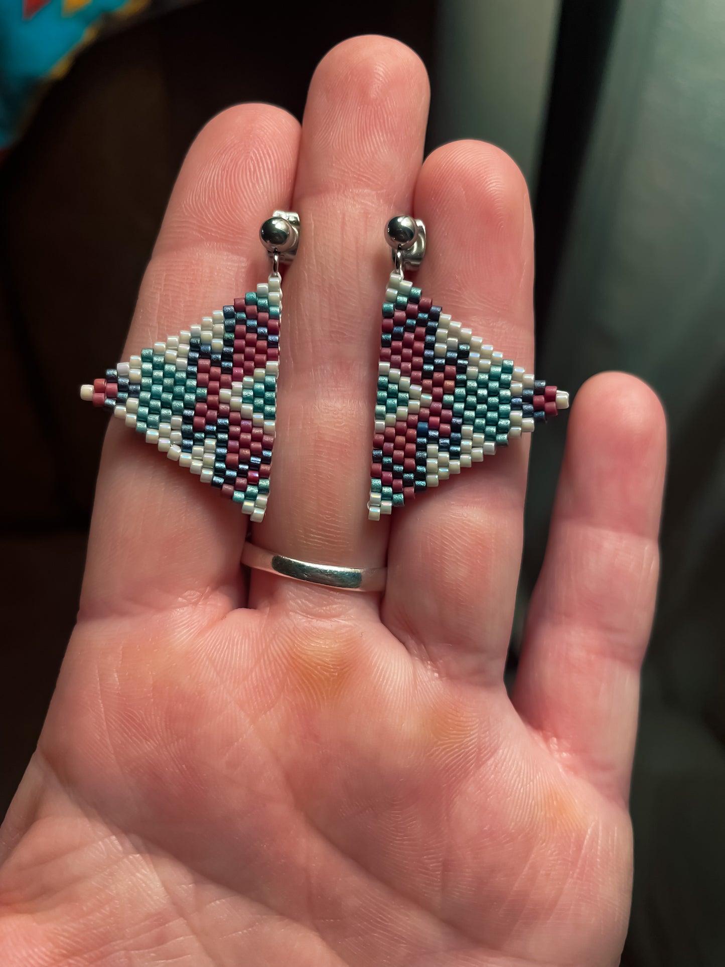 “Kacey” Southwestern Style Beaded Earrings