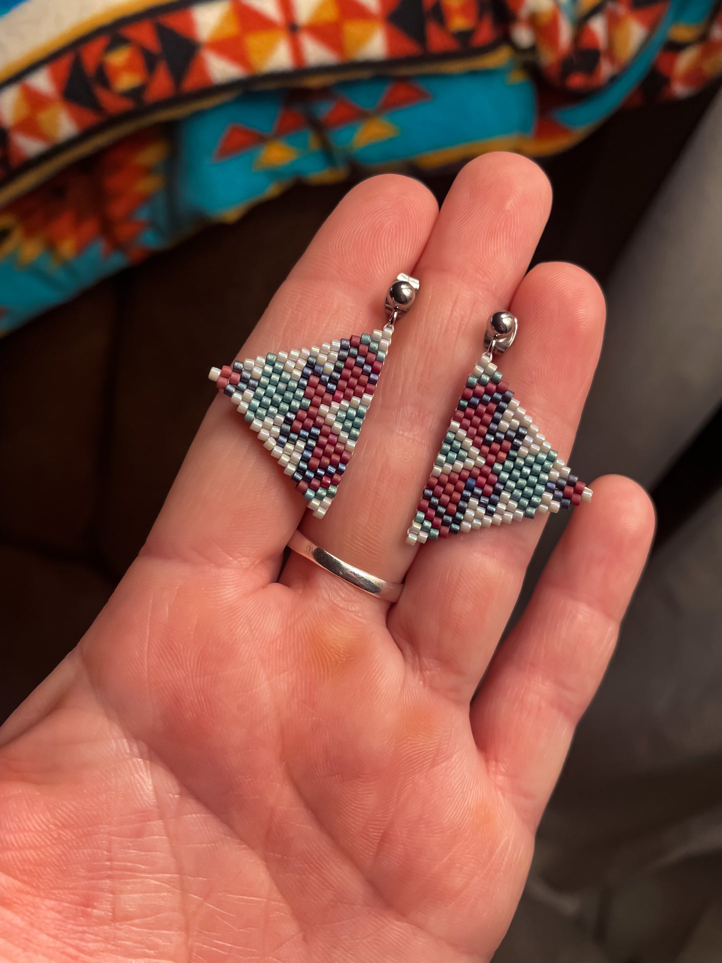 “Kacey” Southwestern Style Beaded Earrings