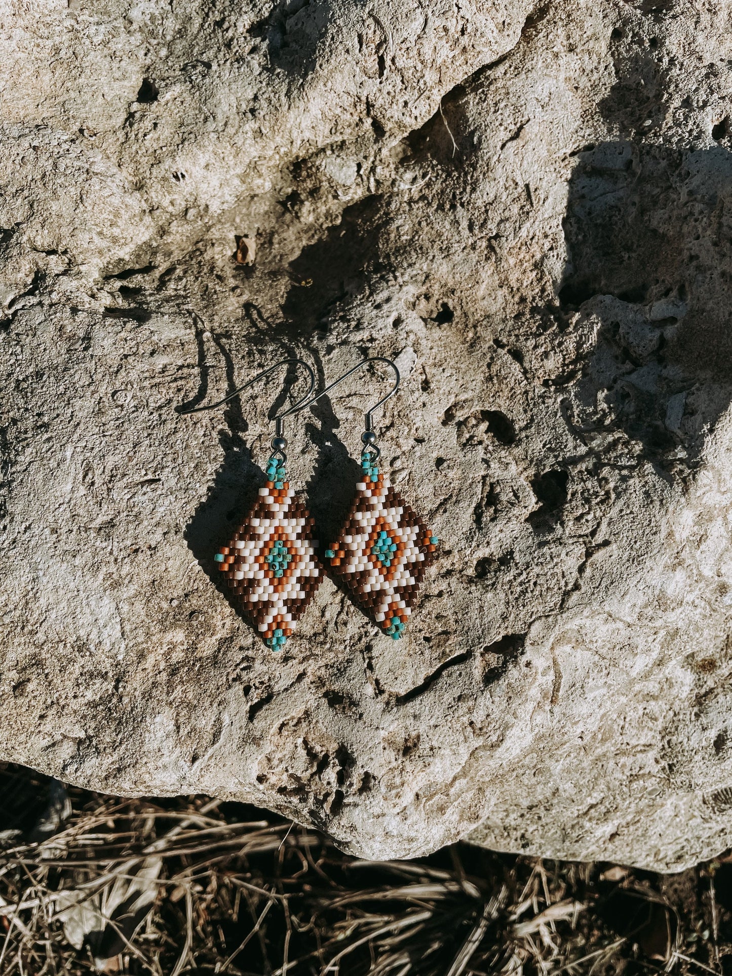 "Ada" Petite Southwestern Beaded Earrings
