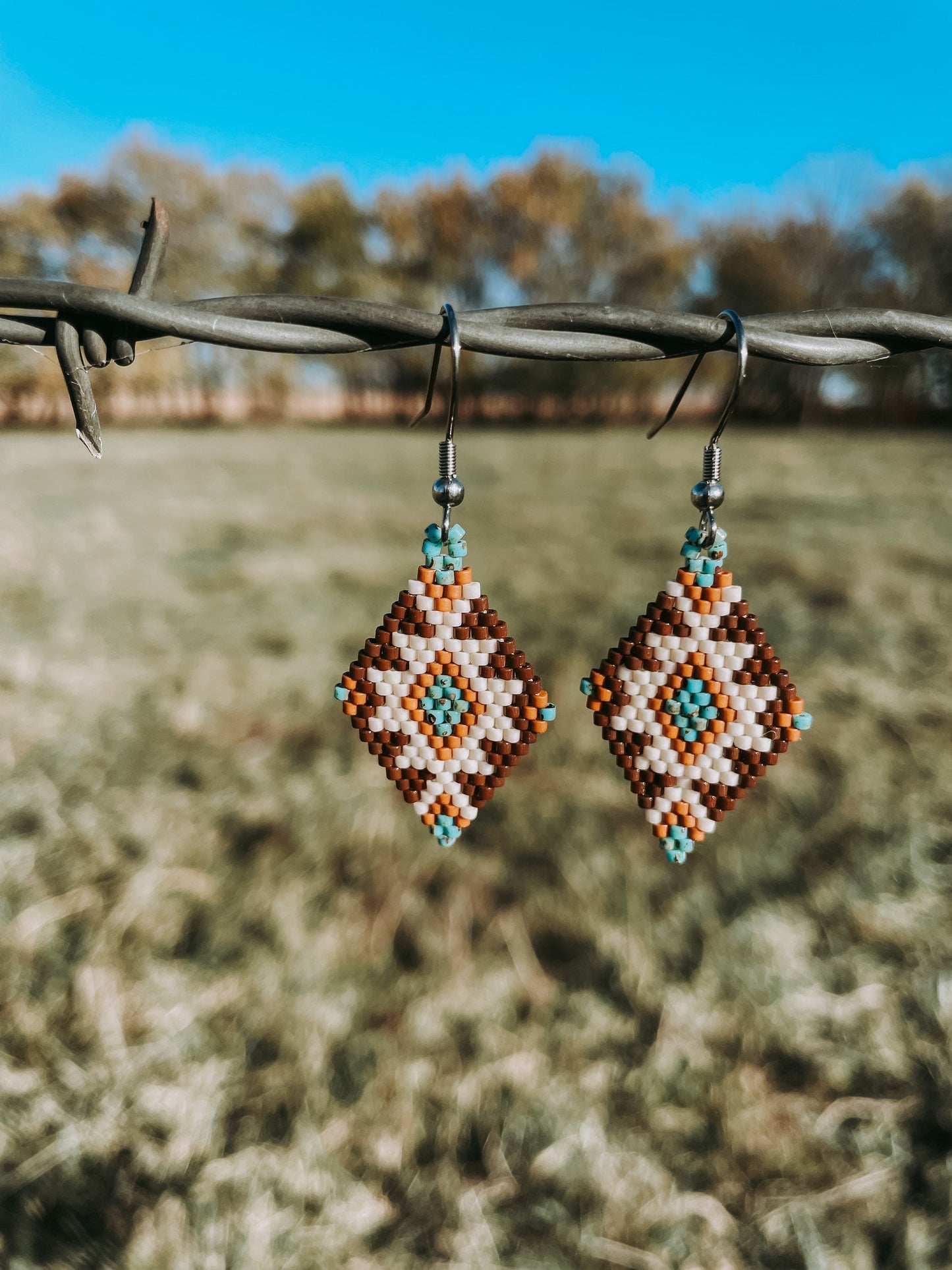 "Ada" Petite Southwestern Beaded Earrings