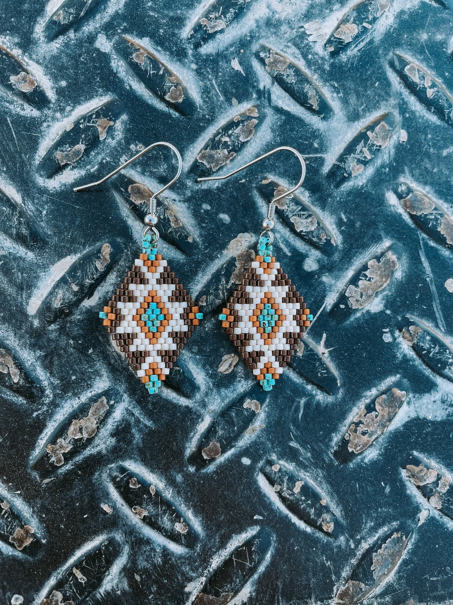 "Ada" Petite Southwestern Beaded Earrings